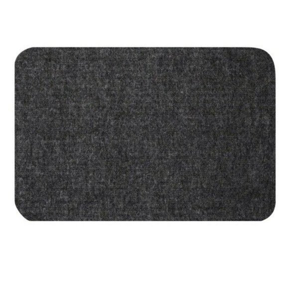 4 Small Door Mats Area Rugs Dark Grey Gray Black Reversible Floor Shoe Pet 24x16 - Picture 2 of 5
